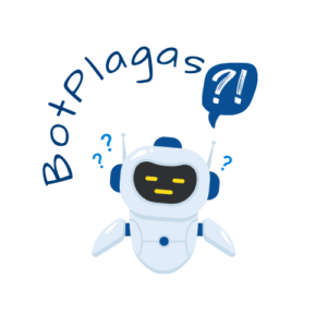 blue white illustrated question chatbot logo